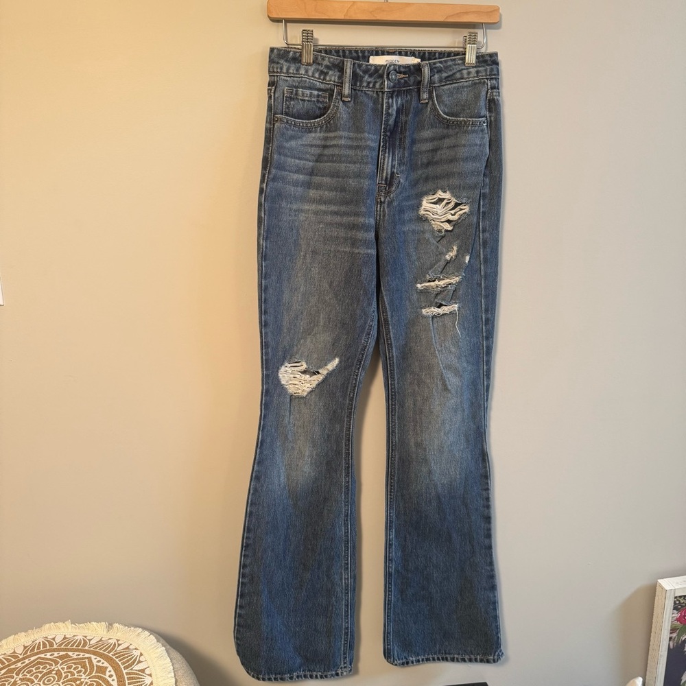 HIDDEN Women's Distressed Jeans High Rise Size 25